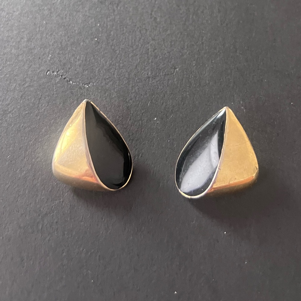 Vintage two toned earrings